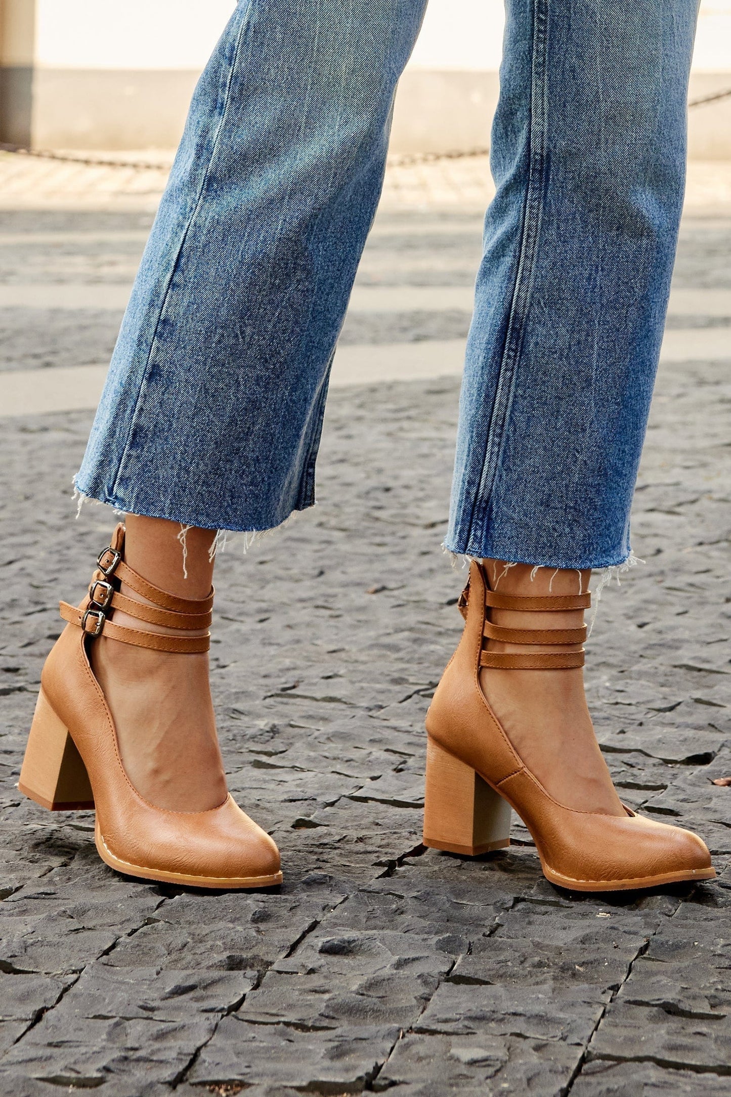 Kallie | Triple Buckle Heels