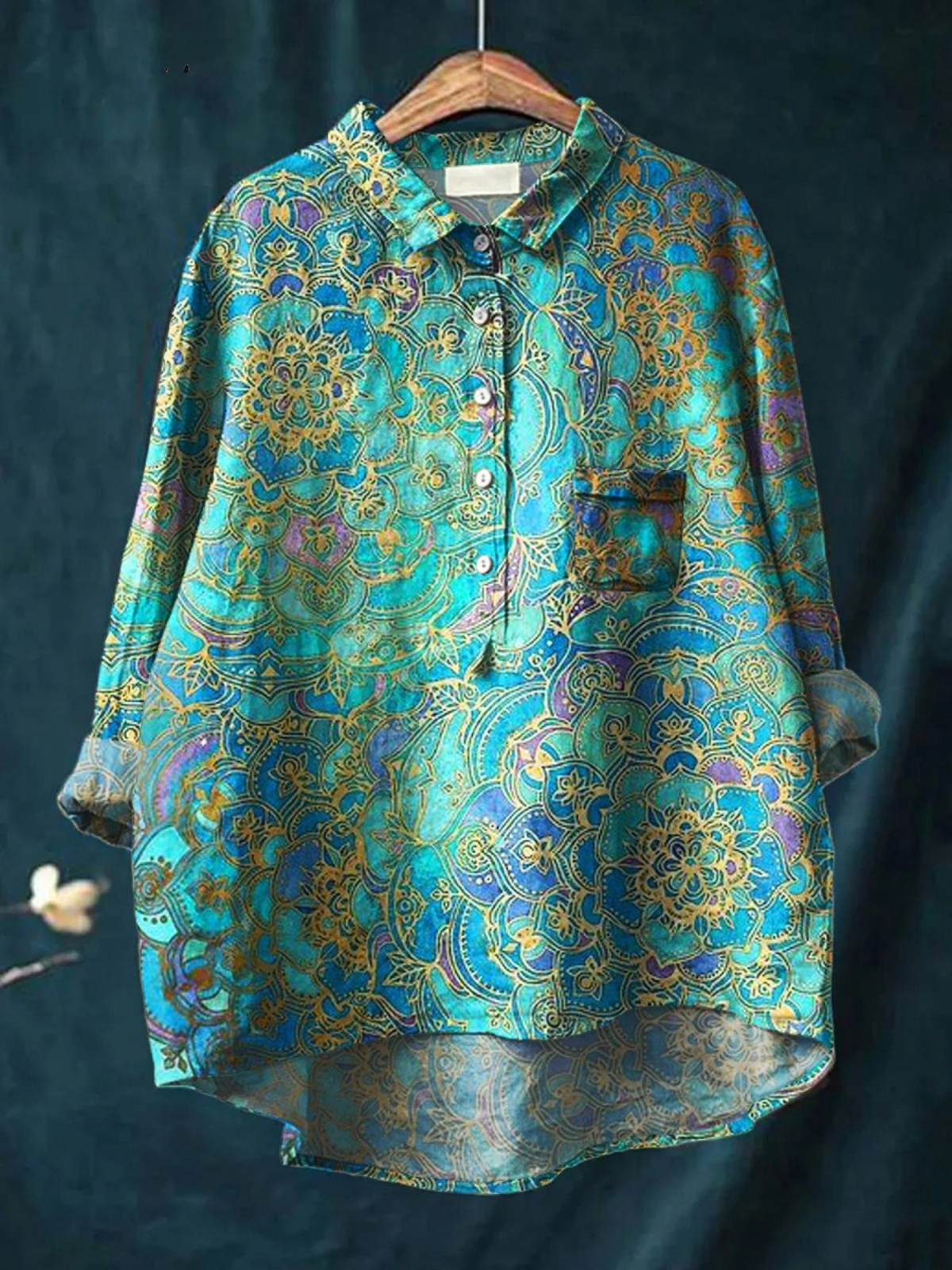 Catalina | Women's Retro Art Print Casual Shirt