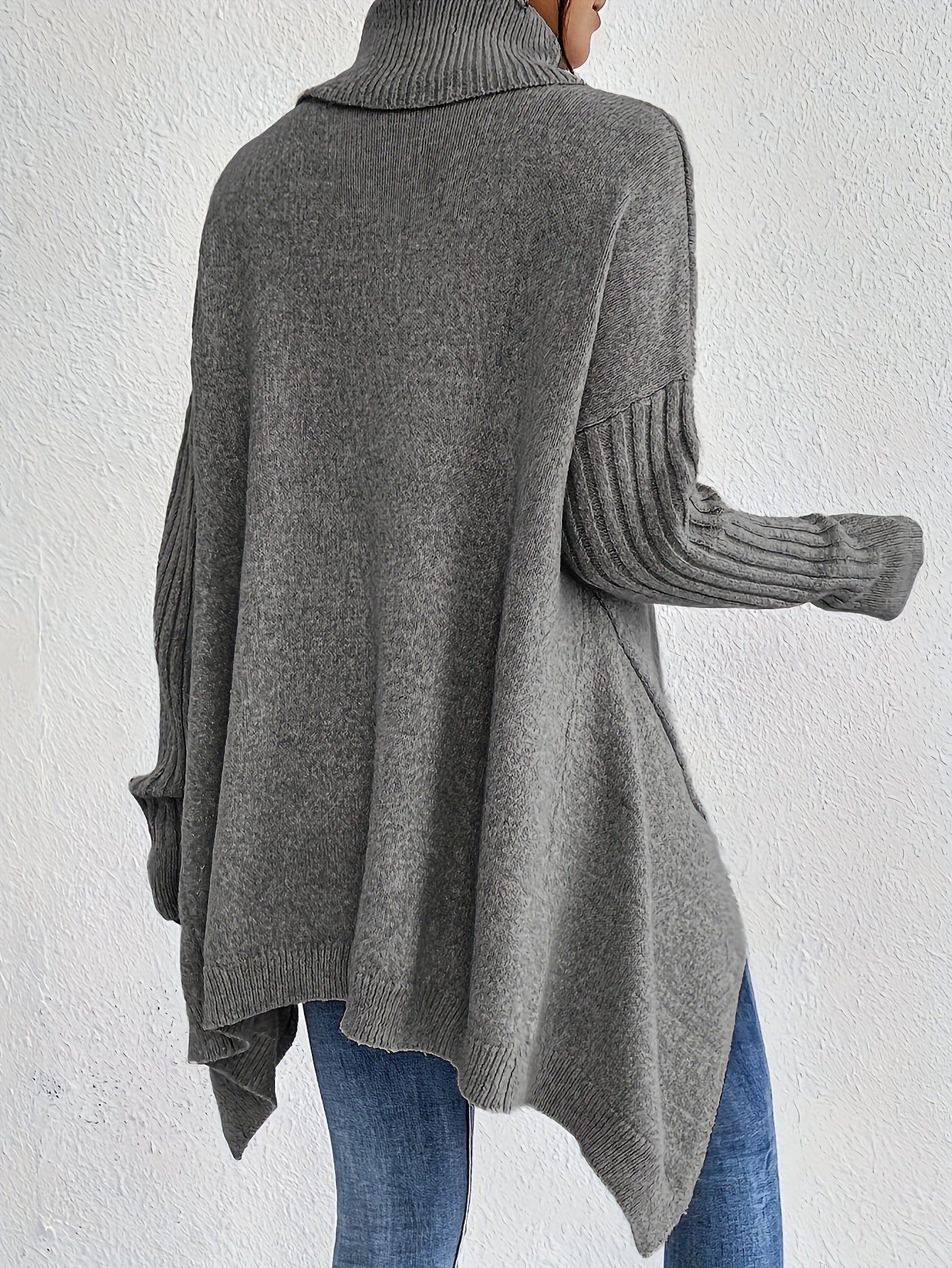 Karen – Oversized Turtleneck Knit Jumper