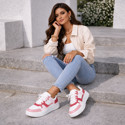 Janelle – Lace-Up Platform Sneakers