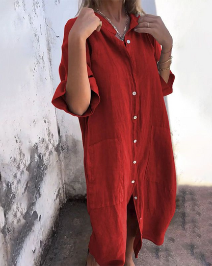 Iris | Boho Shirt Dress