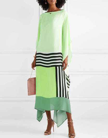 Regan | Pink Candy Stripe Kaftan