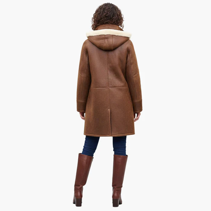 Marlene – Faux-Shearling Lined Toggle Coat