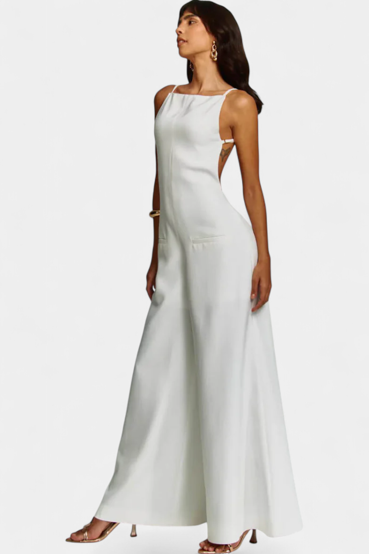 Phyllis – Wide-Leg Structured Elegant Jumpsuit