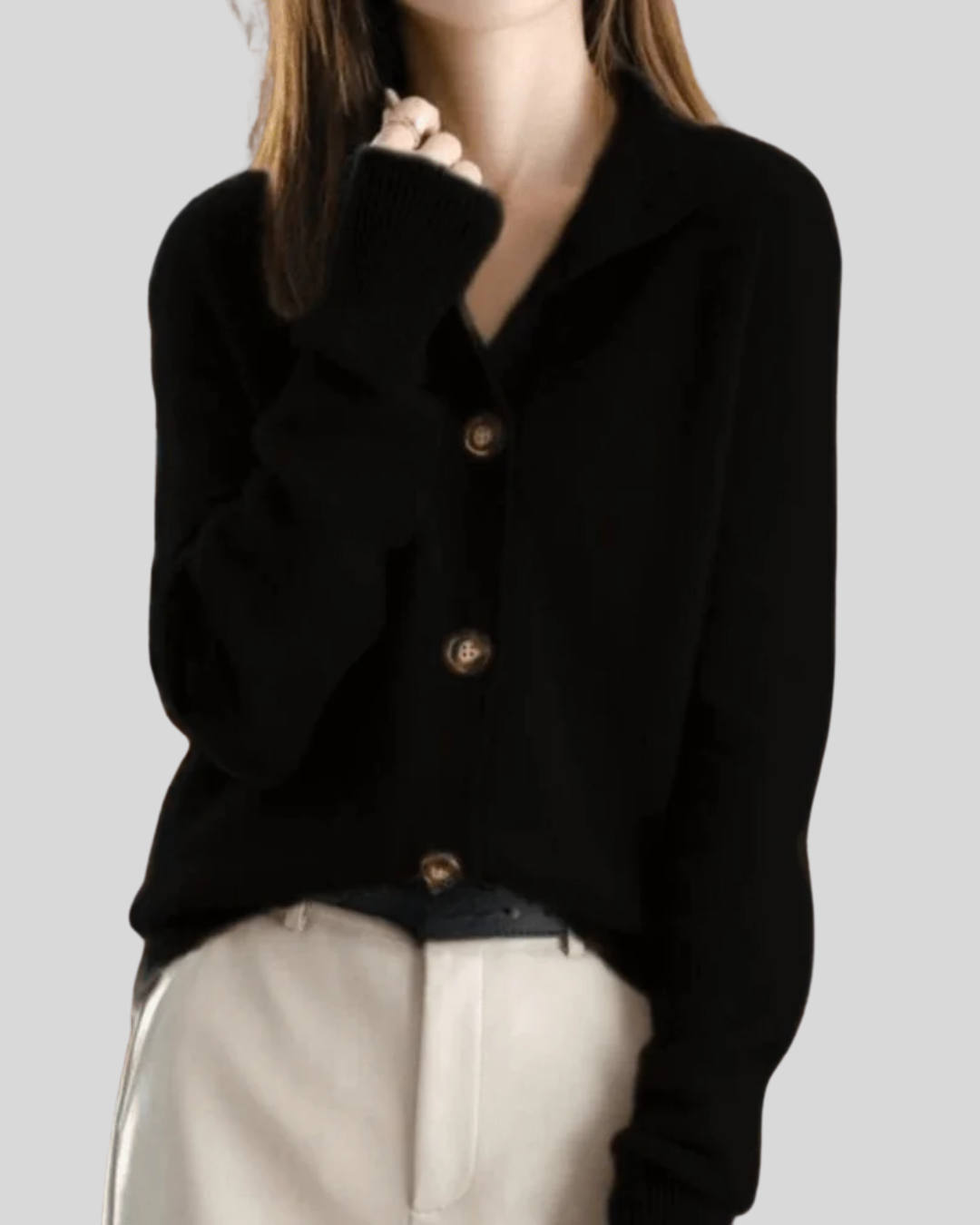 Gabriella – Soft Knit Button-Down Cardigan