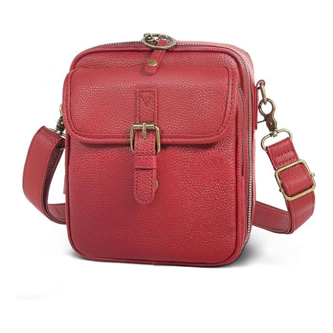 Kristy – Structured Buckle Crossbody Bag