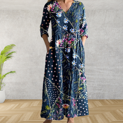 Tibby | Elegant Floral Midi Dress