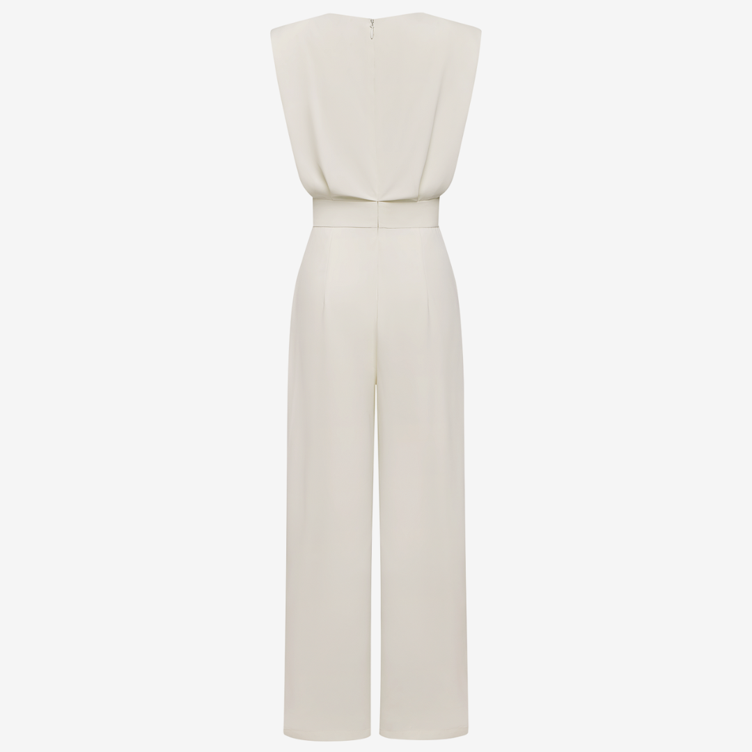 Brenda – Structured Wide-Leg Elegant Jumpsuit
