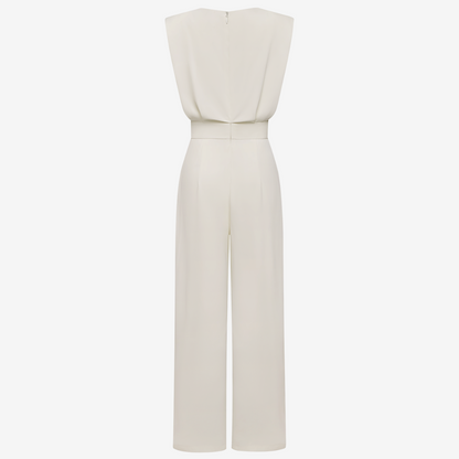 Brenda – Structured Wide-Leg Elegant Jumpsuit