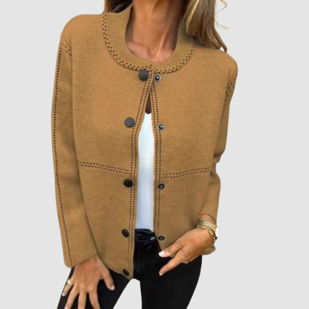 Rita – Button-Front Knit Cardigan