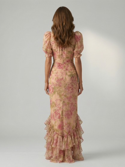 Leni | Gentle High Neck Maxi Dress