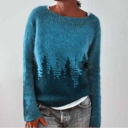 Melissa – Forest Print Knit Jumper