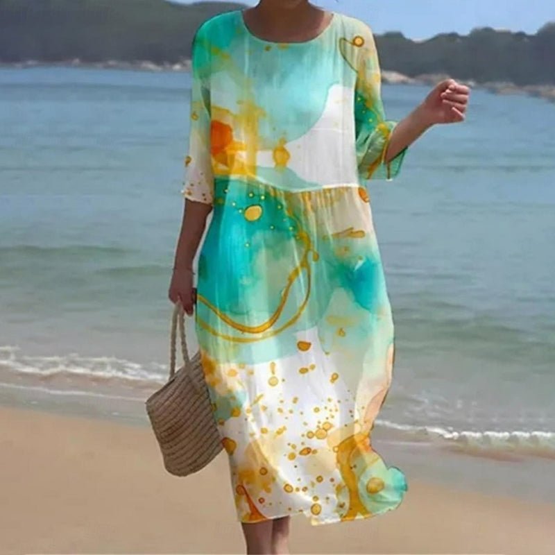 Aimee | Sunset Flower Dress