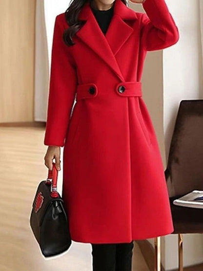 Deborah – Elegant Longline Tailored Coat