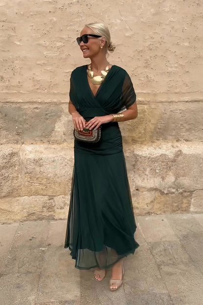 Iryna | Elegant Maxi Dress with V-Neck