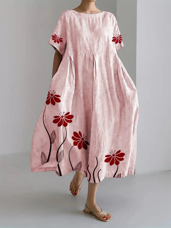 Matilda – Floral Print Relaxed Midi Dress