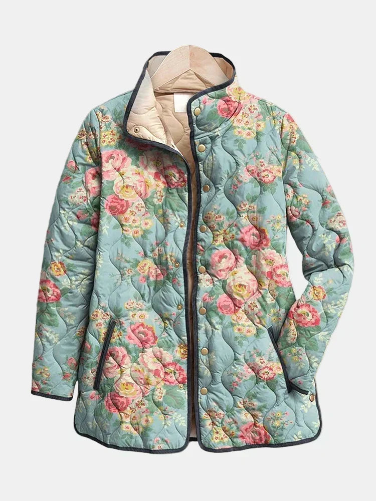 Zorah | Quilted Floral Print Jacket