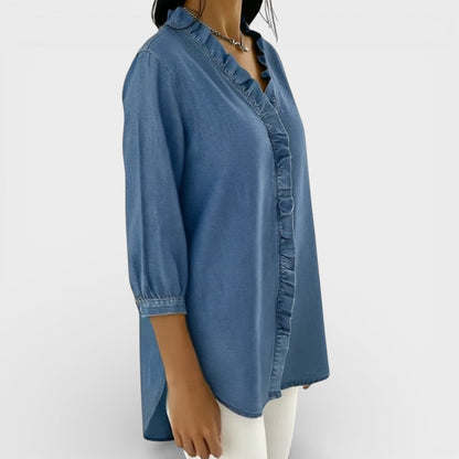 Candace | Elegant Ruffled Blouse