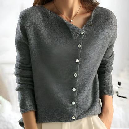 Joanne – Soft Knit Button-Front Cardigan