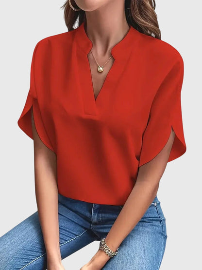 Maila | Soft and Elegant V-Neck Shirt