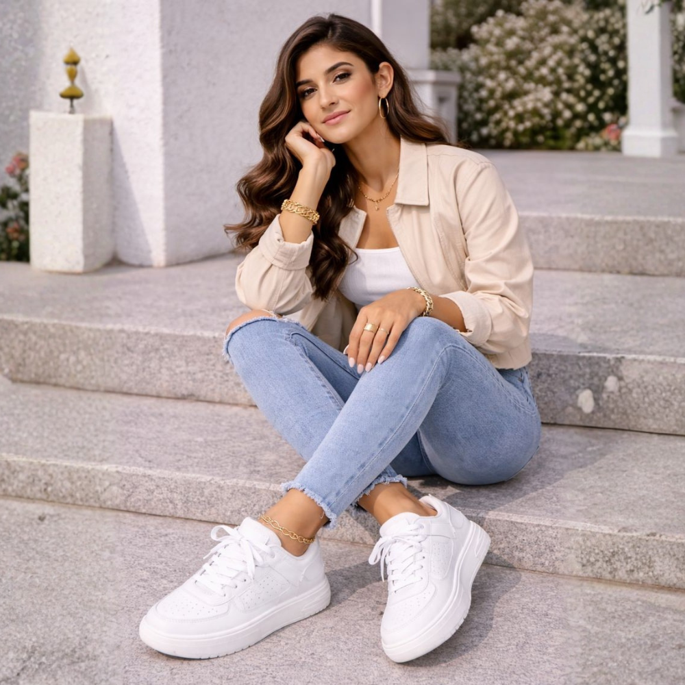 Janelle – Lace-Up Platform Sneakers