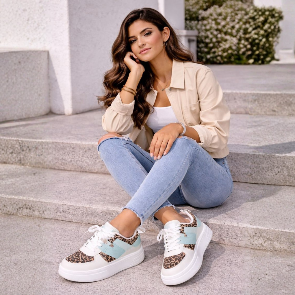 Janelle – Lace-Up Platform Sneakers