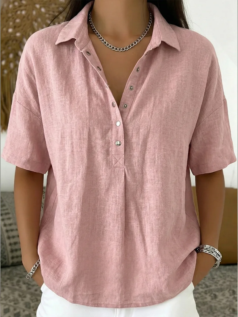 Mayim | Blouse with Collar and Button