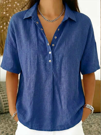 Mayim | Blouse with Collar and Button