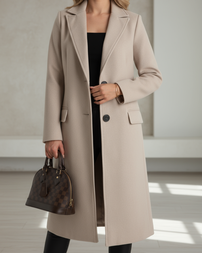 Geraldine – Elegant Long Tailored Coat