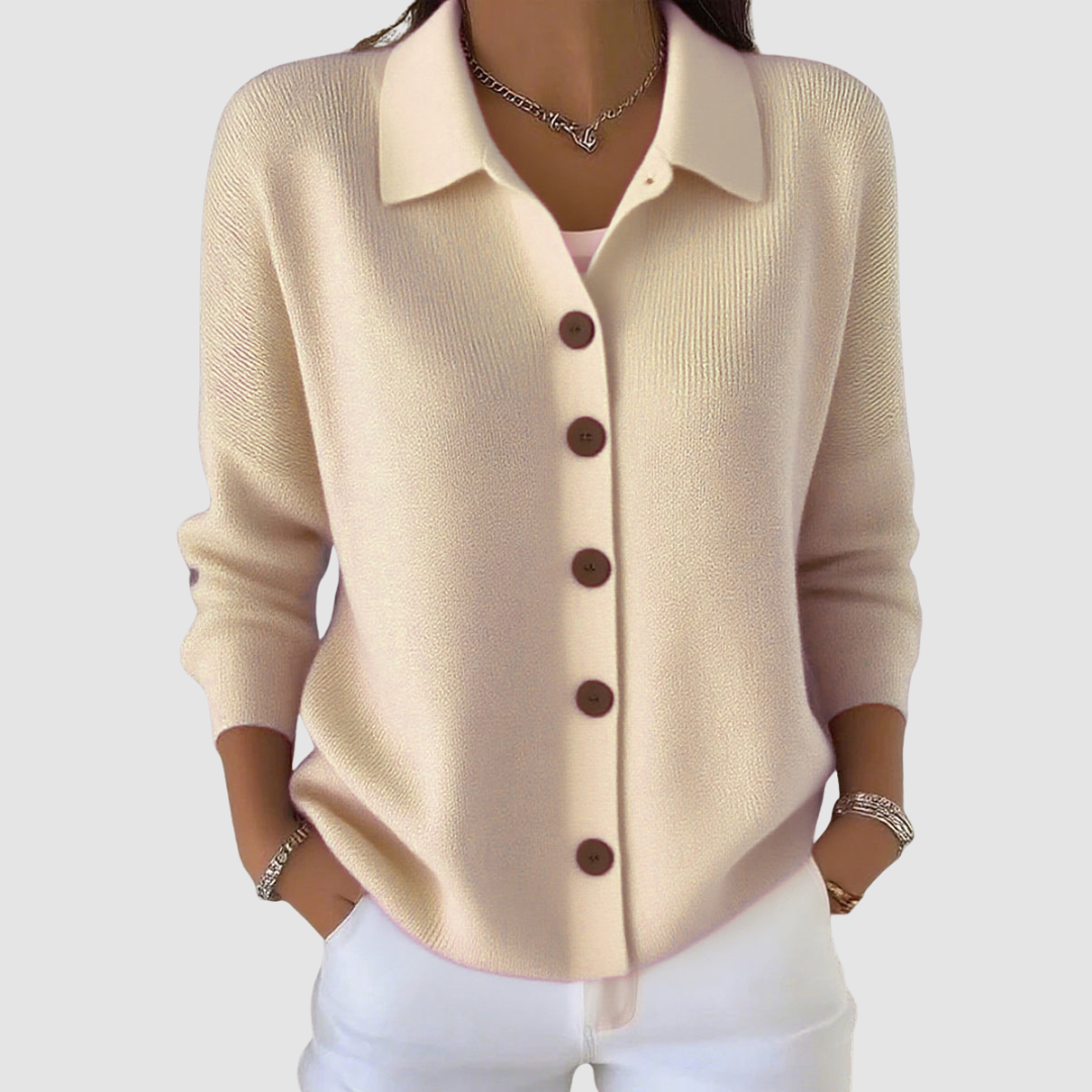 Kristen – Button-Up Knit Cardigan