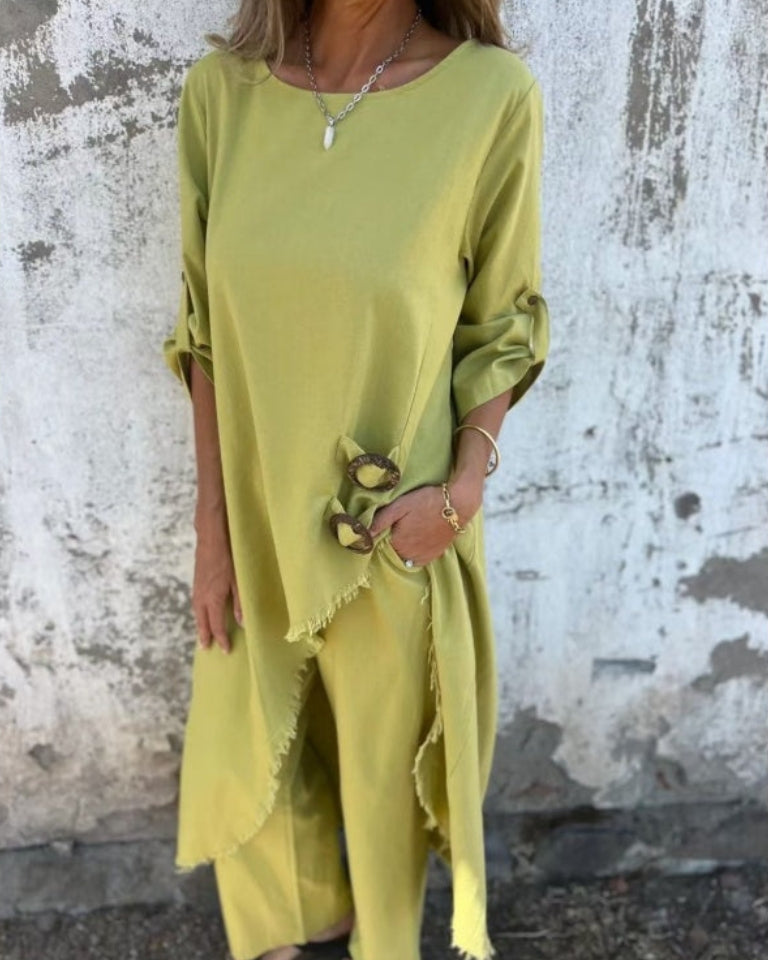 Lateefah | Relaxed Linen-Look Set