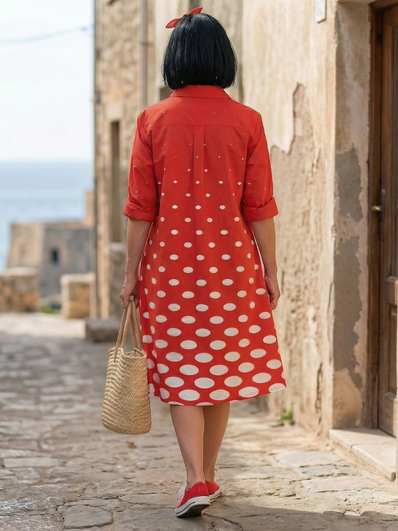 Zariah | Bright Day Dot Dress