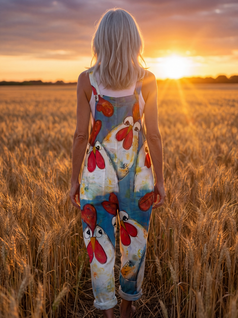 Natalie | Playful Motif Jumpsuit