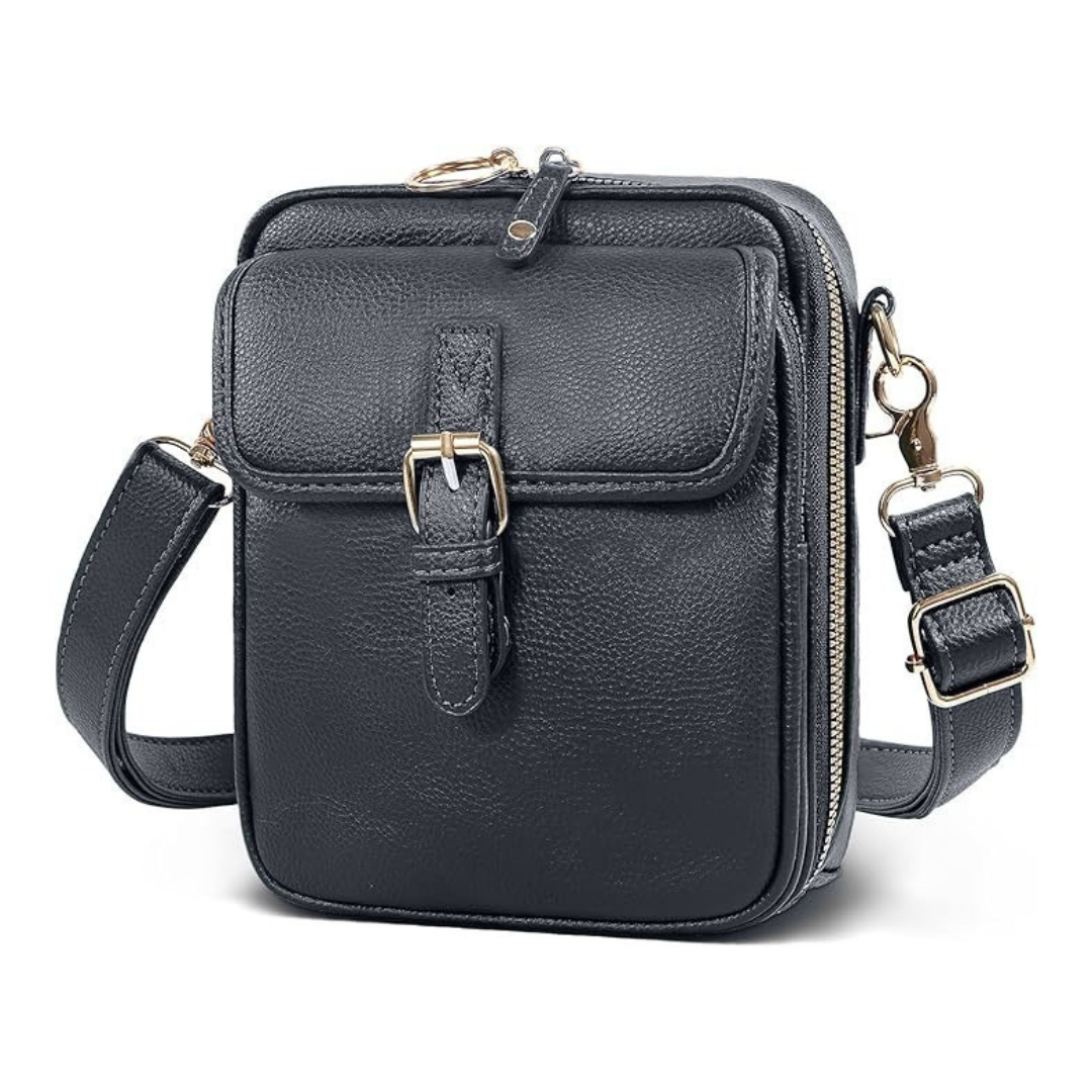 Kristy – Structured Buckle Crossbody Bag