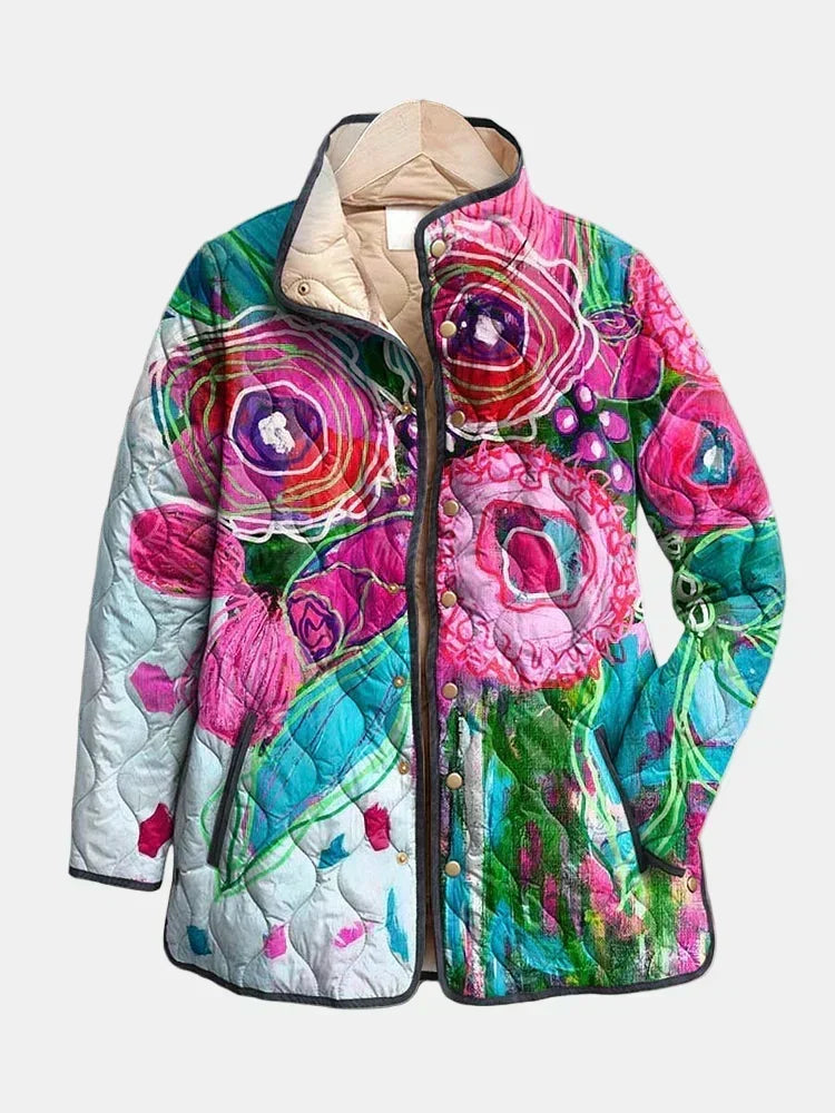 Joanna | Elegant Floral Patterned Jacket
