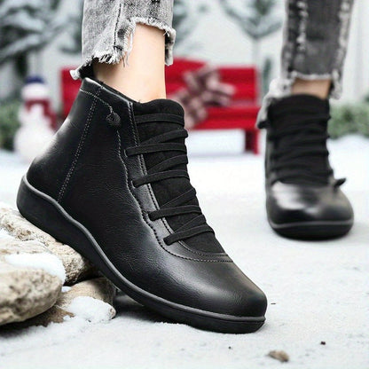Carla – Lace-Up High-Top Ankle Boots