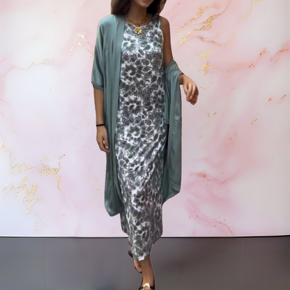 Halle | Elegant Dress with Cardigan