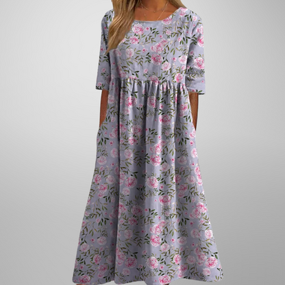 September | Relaxed Floral Midi Dress