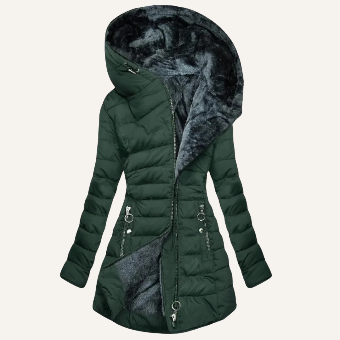 Elvira – Quilted Fur-Lined Hooded Coat