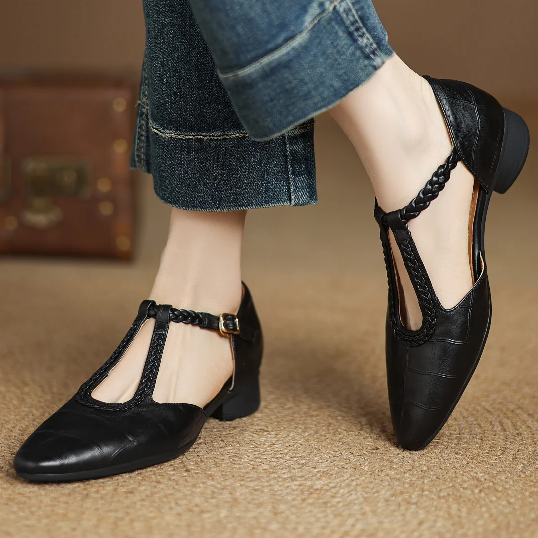 Henrietta | Leather Mary Janes
