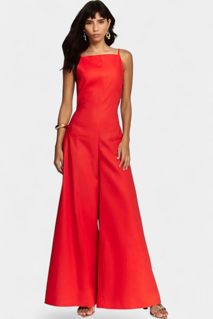 Phyllis – Wide-Leg Structured Elegant Jumpsuit