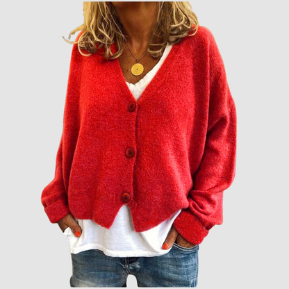 Patricia – Soft Knit Button-Up Cardigan