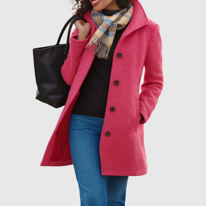 Kathleen – Classic Tailored Button-Front Coat