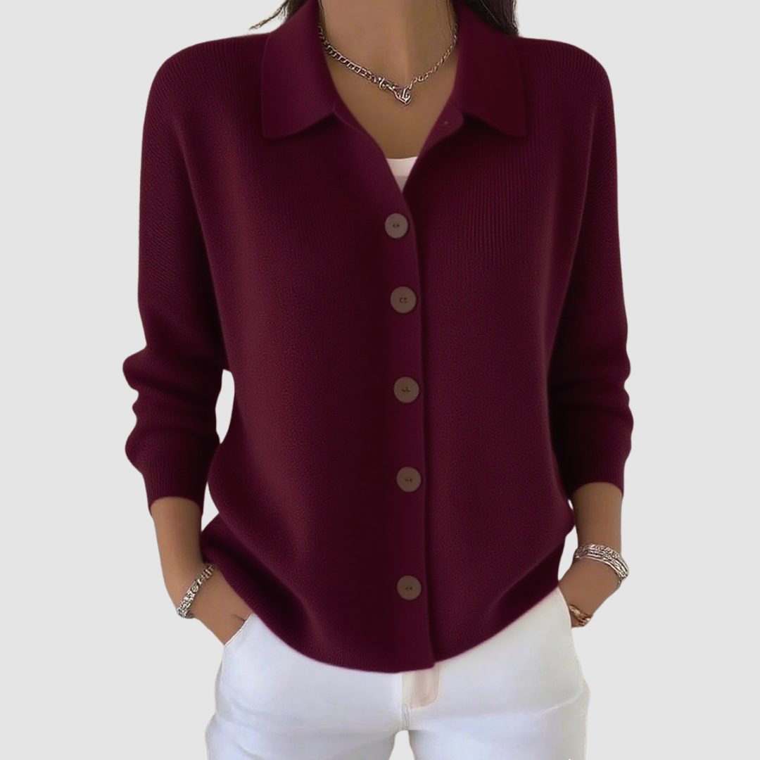 Kristen – Button-Up Knit Cardigan