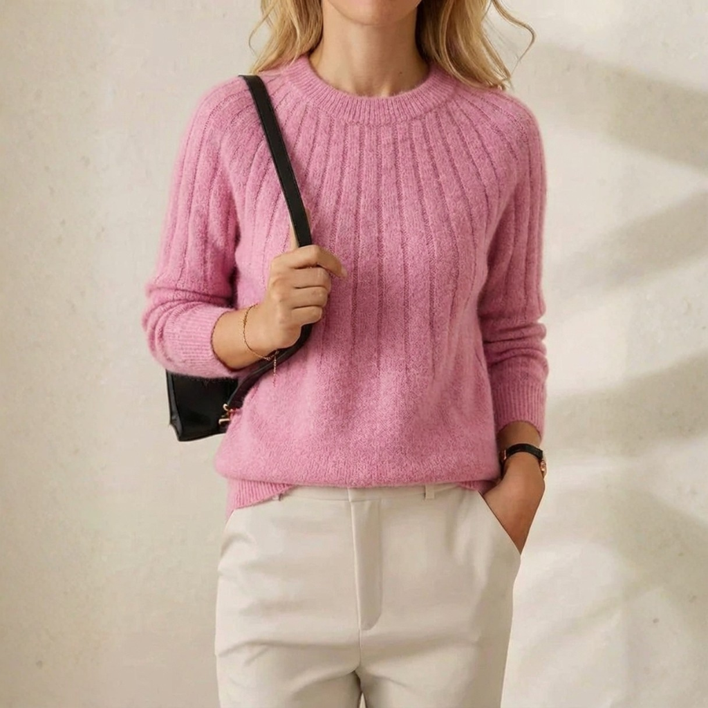 Luella – Ribbed Knit Crewneck Jumper