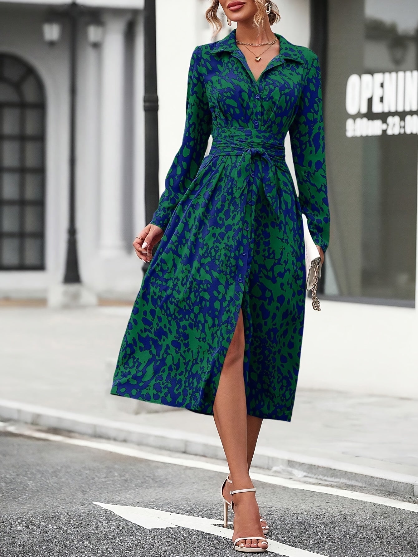Remmy | Geometric Shirt Dress