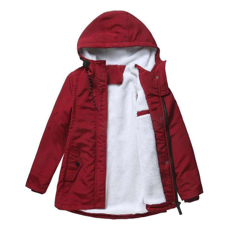 Glenda – Hooded Parka Coat with Fleece Lining