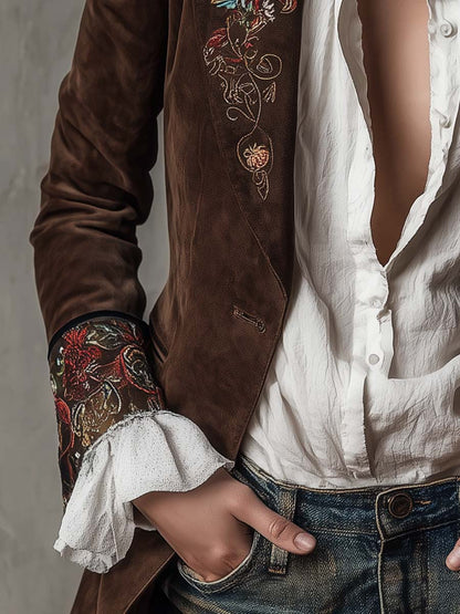 Katherine – Embroidered Boho Blazer