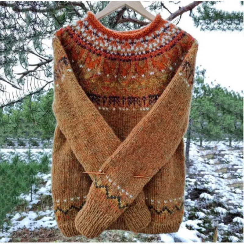 Georgia – Fair Isle Yoke Knit Jumper