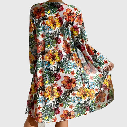 Catherine – Tropical Bikini Set with Cover-Up